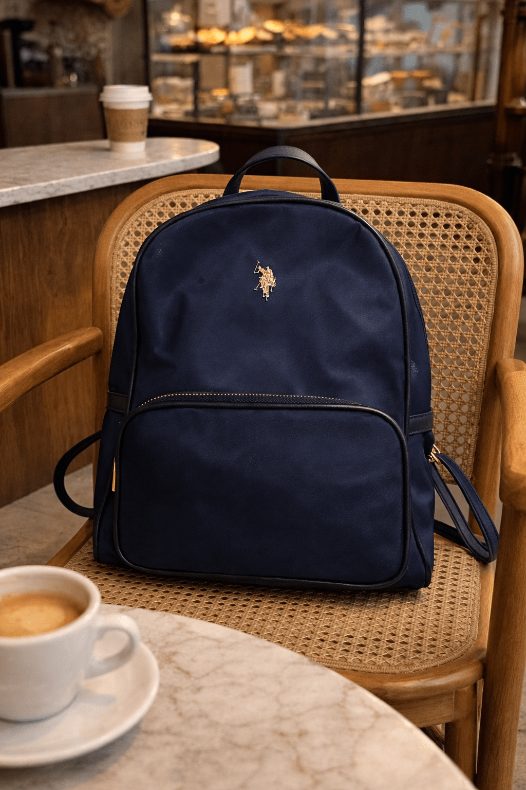 Blue back bag