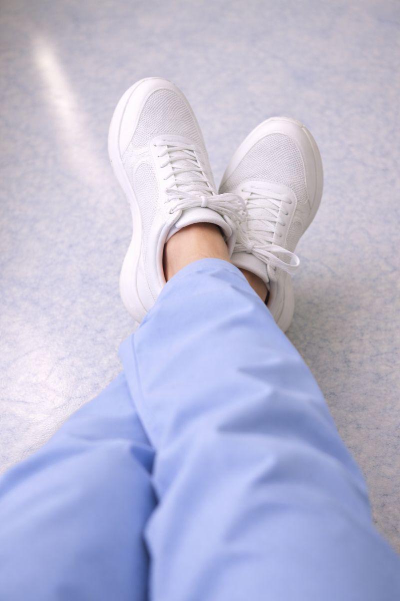 A nurse's feet